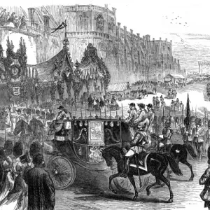 Royal wedding 1863 - leaving Windsor Castle Royal wedding 1863 - leaving Windsor Castle