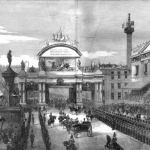 Royal Wedding Procession Print at London Bridge Royal Wedding Procession Print at London Bridge