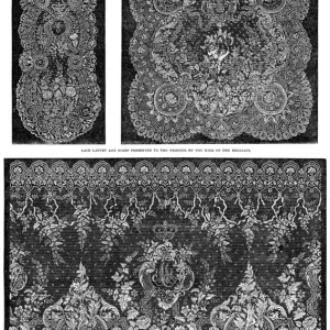 Royal wedding 1863 - wedding gift of Belgian lace Royal wedding 1863 - wedding gift of Belgian lace