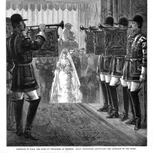 Royal Wedding Print 1879 - Duke of Connaught and Bride Royal Wedding Print 1879 - Duke of Connaught and Bride