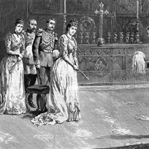 Royal Wedding 1891 - arrival of the bridegroom