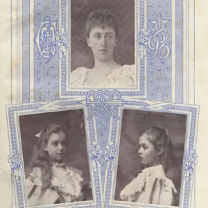 Royal Wedding 1896 -- three bridesmaids