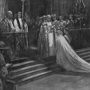 Royal wedding, 1923 - ceremony in the Abbey