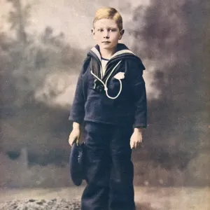 Royal Wedding 1923 Print - Young Prince Albert in Sailor Suit Royal Wedding 1923 Print - Young Prince Albert in Sailor Suit