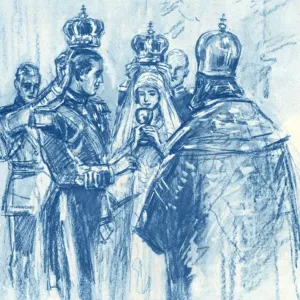 Royal Wedding 1934 Greek Orthodox Ceremony Print Royal Wedding 1934 Greek Orthodox Ceremony Print