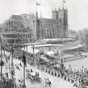 Royal Wedding 1934 - the scene in Parliament Square