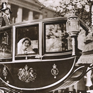 Royal Wedding 1935 - Bride on her way to Buckingham Palace