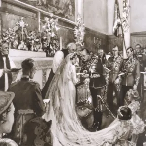 Royal Wedding 1935 - in the Chapel at Buckingham Palace