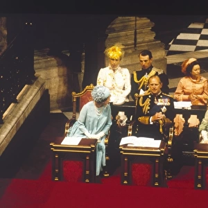Royal Wedding 1981 - the royal family in St Pauls