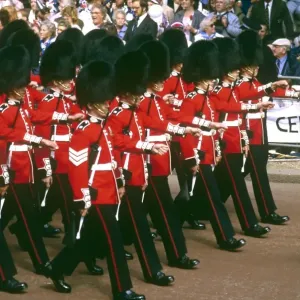 Royal Wedding 1986 Print: Guards in Formation Royal Wedding 1986 Print: Guards in Formation