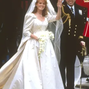 Royal Wedding 1986 Print: Prince Andrew and Lady Sarah Ferguson Royal Wedding 1986 Print: Prince Andrew and Lady Sarah Ferguson