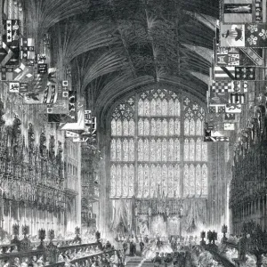 Print of Royal Wedding Ceremony 1863 Print of Royal Wedding Ceremony 1863