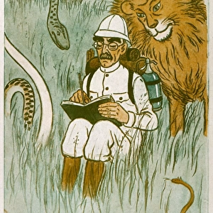Rudyard Kipling / Cartoon