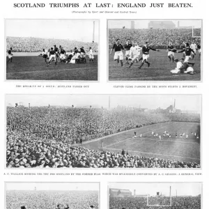 Rugby at Murrayfield stadium, Scotland