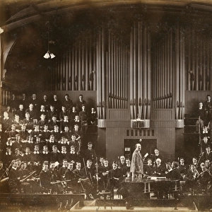 Rugby School orchestra and choir, c. 1907
