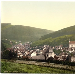 Ruhla from the Gottesgabe, Thuringia, Germany