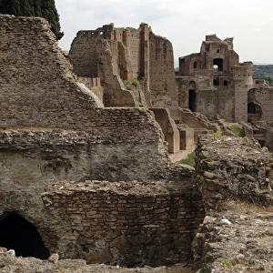 Ruins of some buildings on the Palatine Hill. Rome. Italy