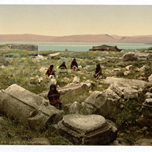 Ruins of Capernaium, (i. e. Capernaum), Holy Land, (i. e. Isra