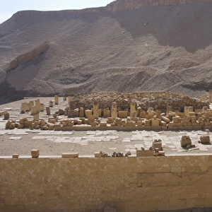 Ruins of one of the temple next to the Temple of Hatshepsut