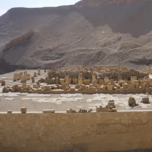 Ruins of one of the temple next to the Temple of Hatshepsut