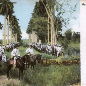 Rural Guard on horseback, Cuba