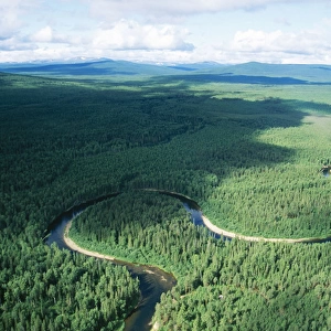 RUSSIA - North Urals Mountains, Aerial, view