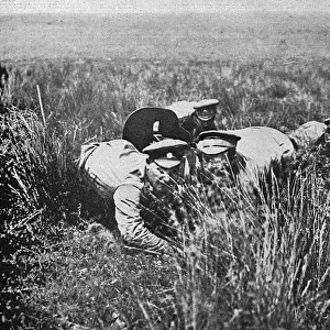 Russian machine gunners near Kalisz, Russia, WW1