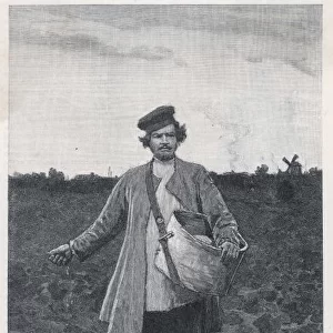 Russian Moujik Sowing