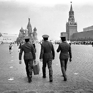 Russian soldiers in Red Square, Moscow