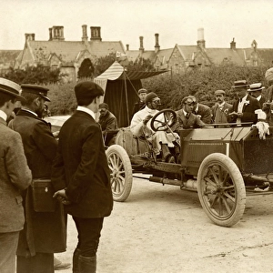 S F Edge leaving Athy control, Napier racing car, 1903