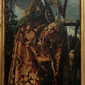Detail of Saint Erasmus of Formiae. Saint John Altarpiece, 1