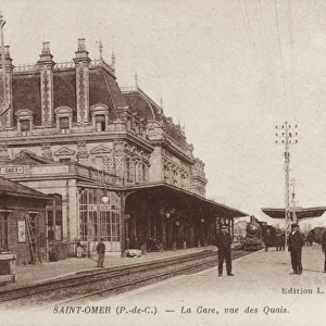 Saint-Omer, France - Platforms on the Railway Station