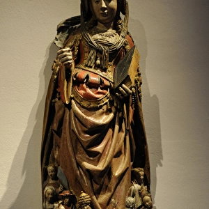 Saint Ursulas sculpture. Master of Utrecht Womans Stone He
