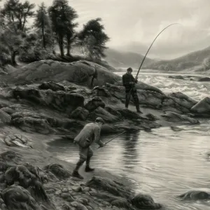 Salmon fishing on the Dee