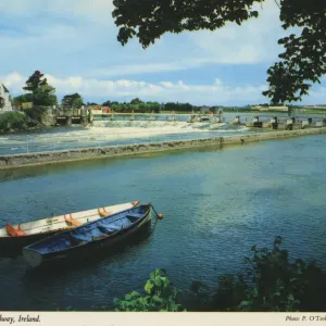 Salmon Weir, Galway, Republic of Ireland by P O Toole