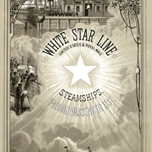Saloon passenger list - White Star Line steamship services