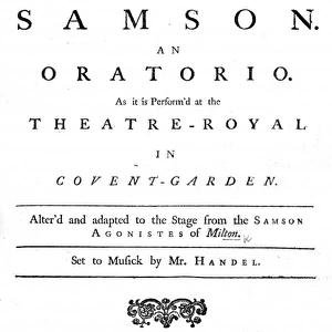 Samson - an oratorio