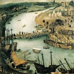 SANCHEZ COELLO, Alonso (1531-1588). The Port