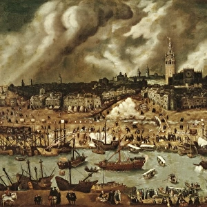 SANCHEZ COELLO, Alonso (1531-1588). The Port