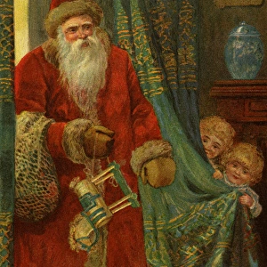 Santa Claus in the living room