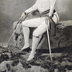 Sarah Bernhardt, French actress in Rostands L Aiglon