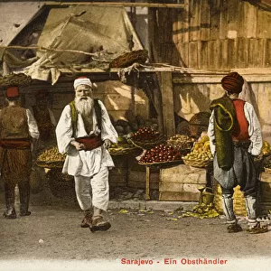 Sarajevo, Bosnia and Herzegovina - A Street Fruit Seller