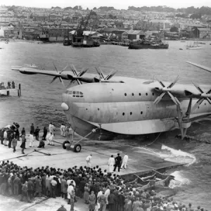 Saunders-Roe SR45 Princess G-ALUN during a trial launch