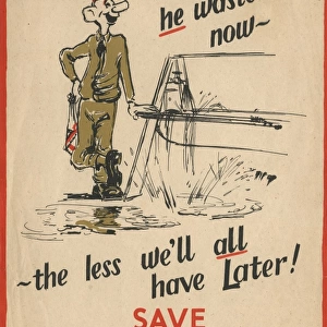 Save Water Poster Ww2
