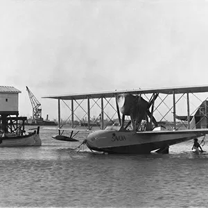 Savoia S. 16 Tes Parked in Water Flown by Pinedo