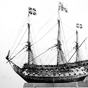 Scale Model of an 80-gun Stuart Warship