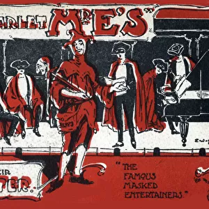 The Scarlet Mr Es and their Jester, the Famous Masked Entertainers, Palace Theatre