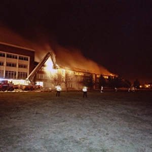 Scene of a fire at Tiffin Girls School