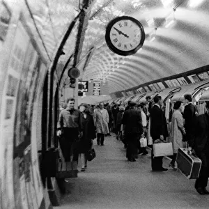 Scene on a London Underground Station