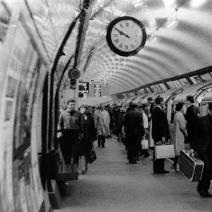 Scene on a London Underground Station